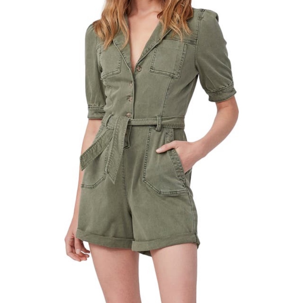 Paige Mayslie Twill Romper